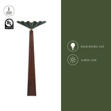 Pine Green Furrow Floor Lamp by Alora Lighting Light Source