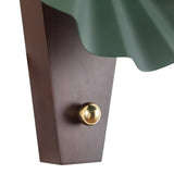 Pine Green Furrow Wall Sconce by Alora Lighting Details