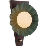 Pine Green Furrow Wall Sconce by Alora Lighting