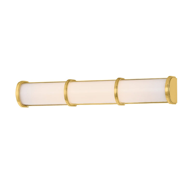 Pine Plains Bath and Vanity Light - Small - Aged Brass by Hudson Valley