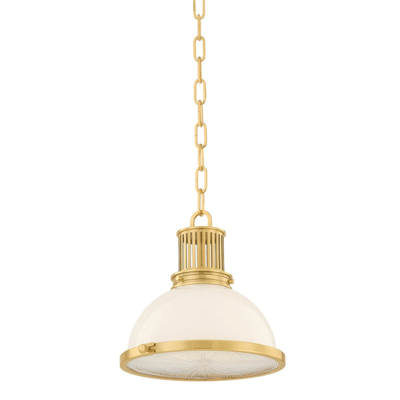 Pinesbridge Pendant - 10.5 Inch - Aged Brass by Hudson Valley