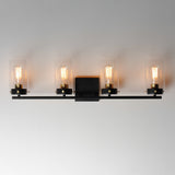 Pinn Bath Vanity Light Black / Satin Brass by Maxim Lighting