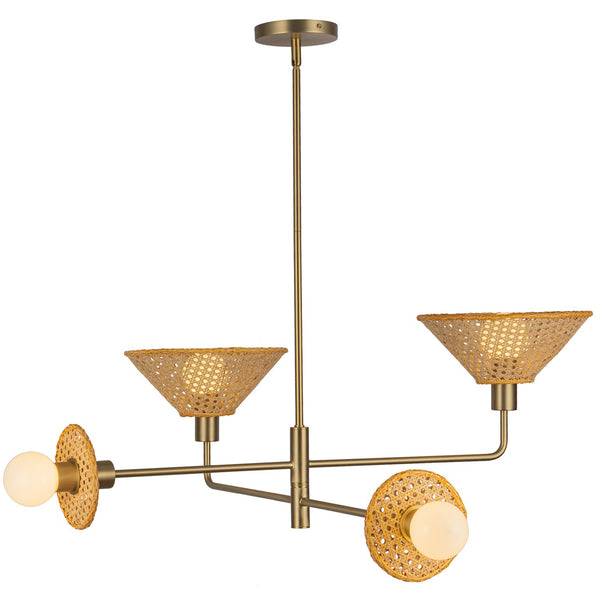 Piper Chandelier Brushed Gold By Alora