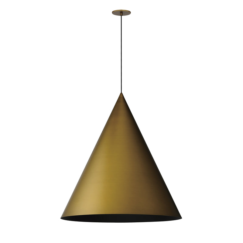 Pitch 30" Vertical LED Pendant by ET2 - Antique Brass