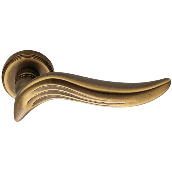 Piuma Door Lever in Bronze by Colombo Design