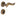 Piuma Door Lever in Bronze angled view by Colombo Design