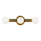 Pizzazz Wall Sconce 3 Light Aged Gold Brass