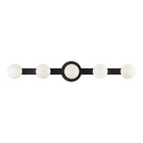 Pizzazz Wall Sconce 5 Light Matte Black