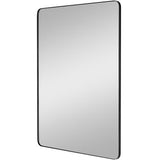 Planer Mirror Large Midnight Black By Generation Lighting - Side View1