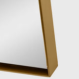 Planer Mirror Medium Burnished Brass By Generation Lighting - Detailed View2