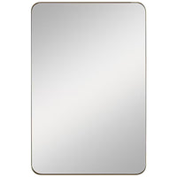 Planer Mirror Small Burnished Brass By Generation Lighting