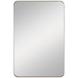 Planer Mirror Small Burnished Brass By Generation Lighting
