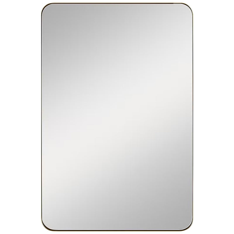 Planer Mirror Small Burnished Brass By Generation Lighting