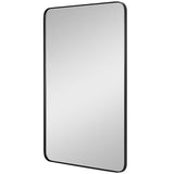 Planer Mirror Small Midnight Black By Generation Lighting - Side View1