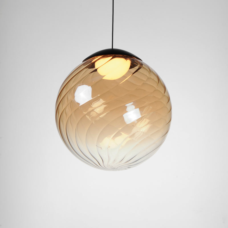 Planetary 1 Light LED Pendant Amber By ET2 Detailed View