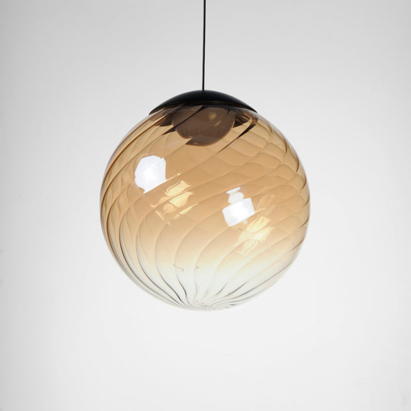 Planetary 1 Light LED Pendant Amber By ET2 