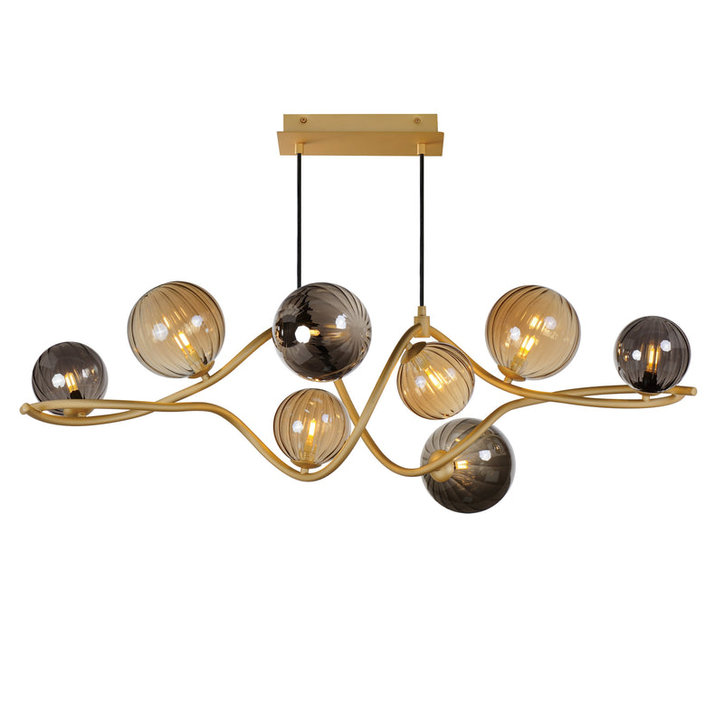 Planetary 8-Light LED Linear Pendant by ET2
