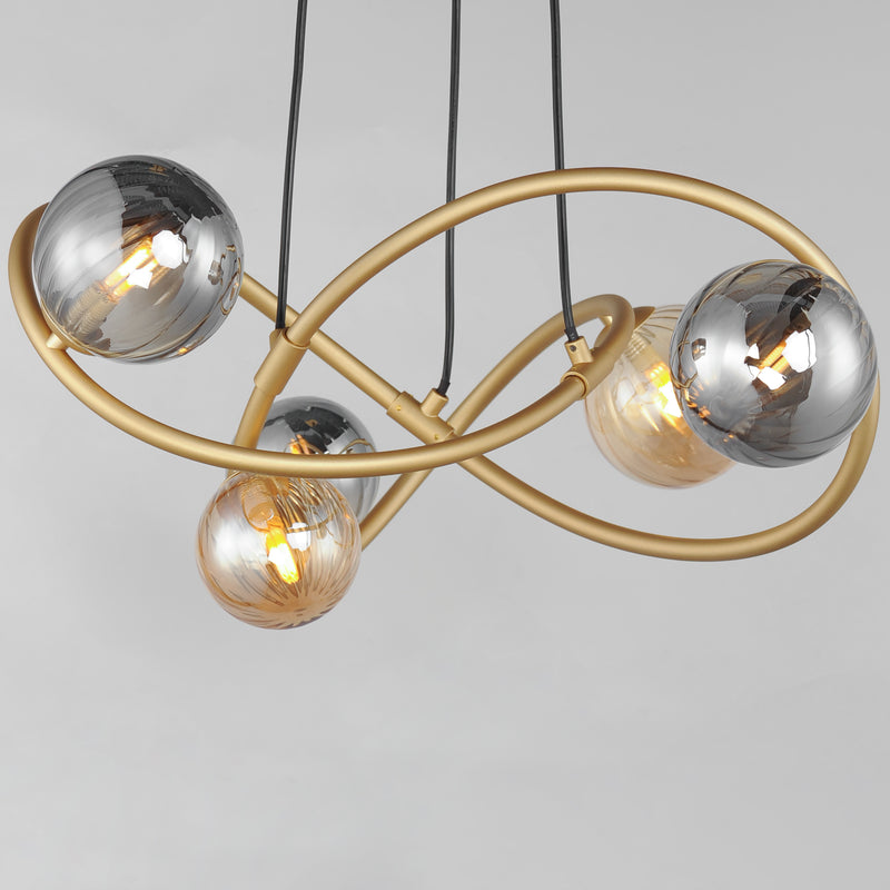 Planetary Chandelier By ET2 5 Light Finish