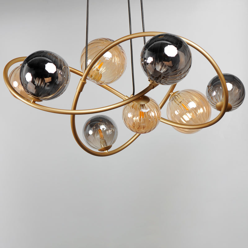Planetary Chandelier By ET2 8 Light Finish