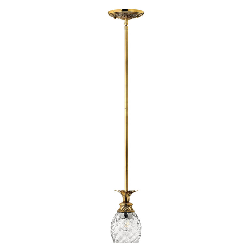 Plantation Extra Small Pendant - Burnished Brass - by Hinkley