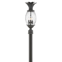 Plantation Large Post Mount Lantern - Museum Black - by Hinkley