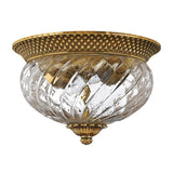 Plantation Small Flush Mount - Burnished Brass - by Hinkley