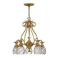 Plantation Small Single Tier Chandelier - Burnished Brass - by Hinkley