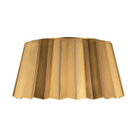 Plisse Flush Mount — Aged Gold