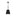 Plisse Pendant — 12 Inch, Matte Black
