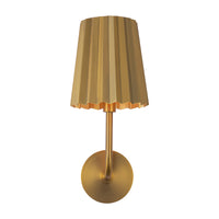 Plisse Wall Sconce — Aged Gold