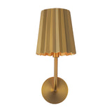 Plisse Wall Sconce — Aged Gold