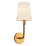 Plisse White Shade Wall Sconce — Wall Sconce
