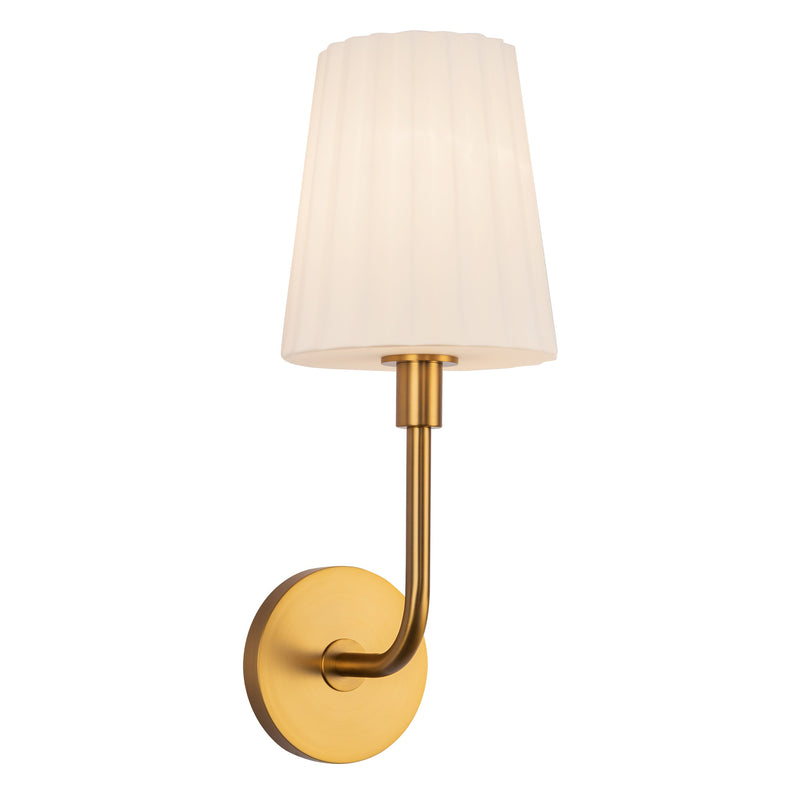 Plisse White Shade Wall Sconce — Wall Sconce