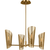 Plivot Chandelier — 24", Burnished Brass, Burnished Brass