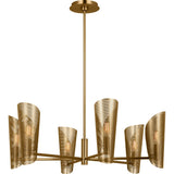 Plivot Chandelier — 32", Burnished Brass, Burnished Brass