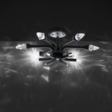 Plumeria Flush Mount By Schonbek Beyond, Finish: Black,  ,  | Casa Di Luce Lighting