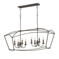 Plumette Linear Suspension Chestnut Bronze by Maxim Lighting