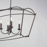 Plumette Linear Suspension Chestnut Bronze by Maxim Lighting