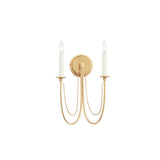 Plumette Wall Sconce Gold Leaf by Maxim Lighting