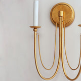 Plumette Wall Sconce Gold Leaf by Maxim Lighting