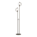 Pluto Floor Lamp in Bronze, Clear Glass by Hubbardton Forge
