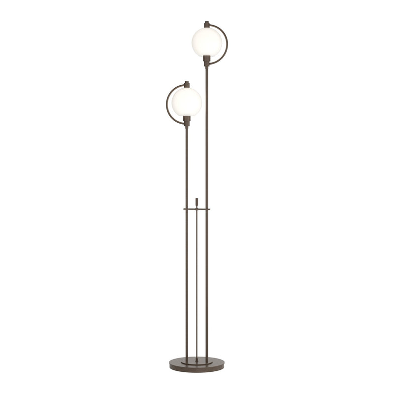 Pluto Floor Lamp in Bronze, Opal Glass by Hubbardton Forge