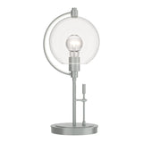 Pluto Table Lamp in Vintage Platinum, Clear Glass by Hubbardton Forge