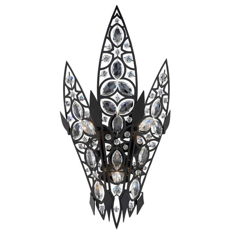 Poetta Wall Sconce Black By Schonbek Forever Main View