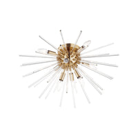 Polaris Flush Mount Satin Brass by Maxim Lighting