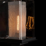 Polaris Outdoor Post Lantern detail in Coastal Black, Coastal Silver, by Hubbardton Forge