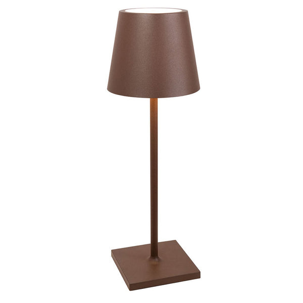 Poldina Pro L Desk Lamp Rust By Zafferano