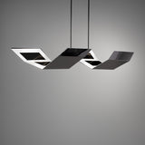 Polished Black Nickel Lyris 4CCT Linear Suspension by Modern Forms