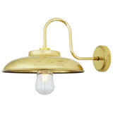 Polished Brass Darya Swan Neck Bathroom Wall Light By Mullan