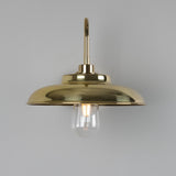 Polished Brass Darya Swan Neck Bathroom Wall Light By Mullan
